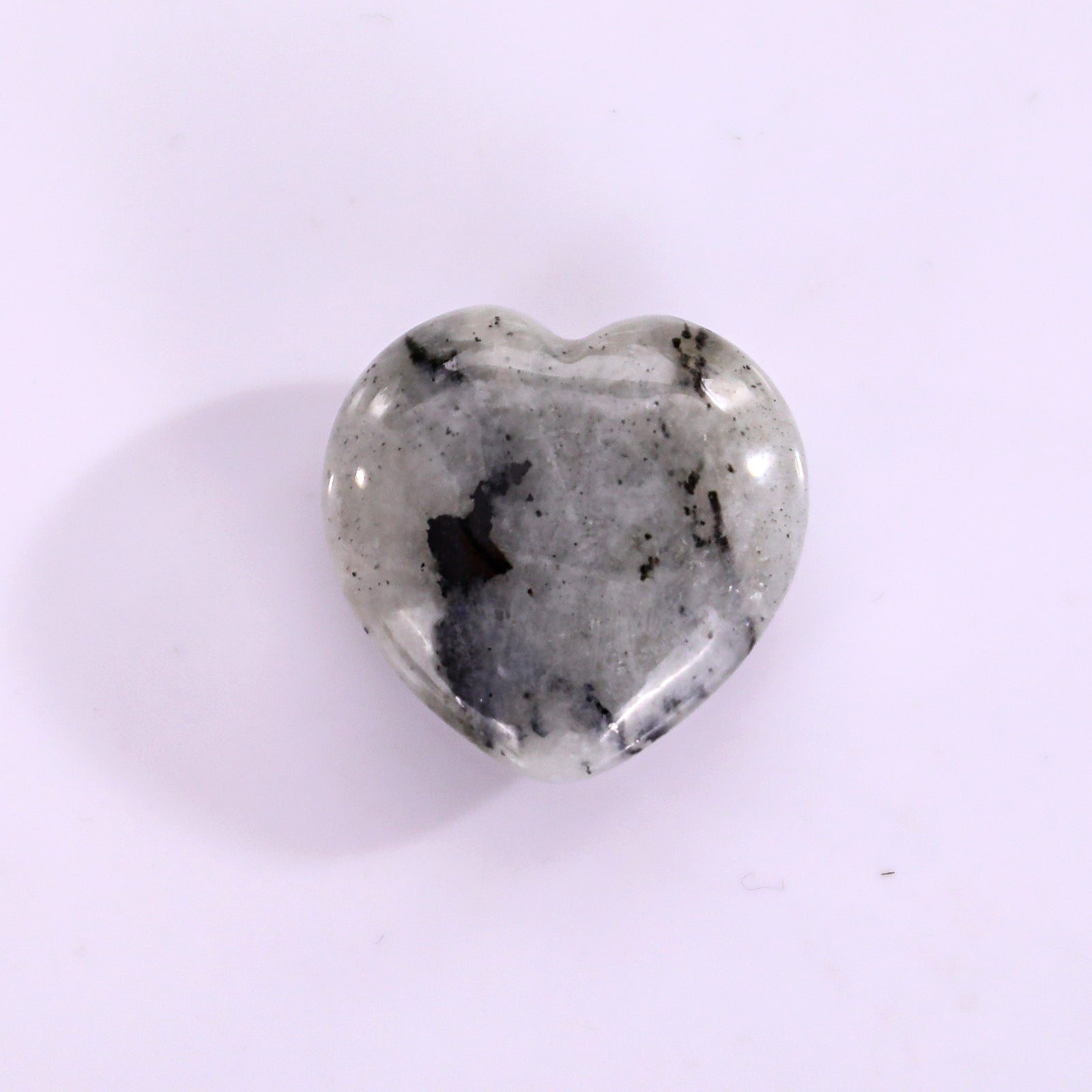 Nicedony Natural Labradorite Hand Carved Crystal Heart - View 6