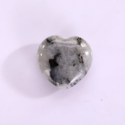 Nicedony Natural Labradorite Hand Carved Crystal Heart - View 6