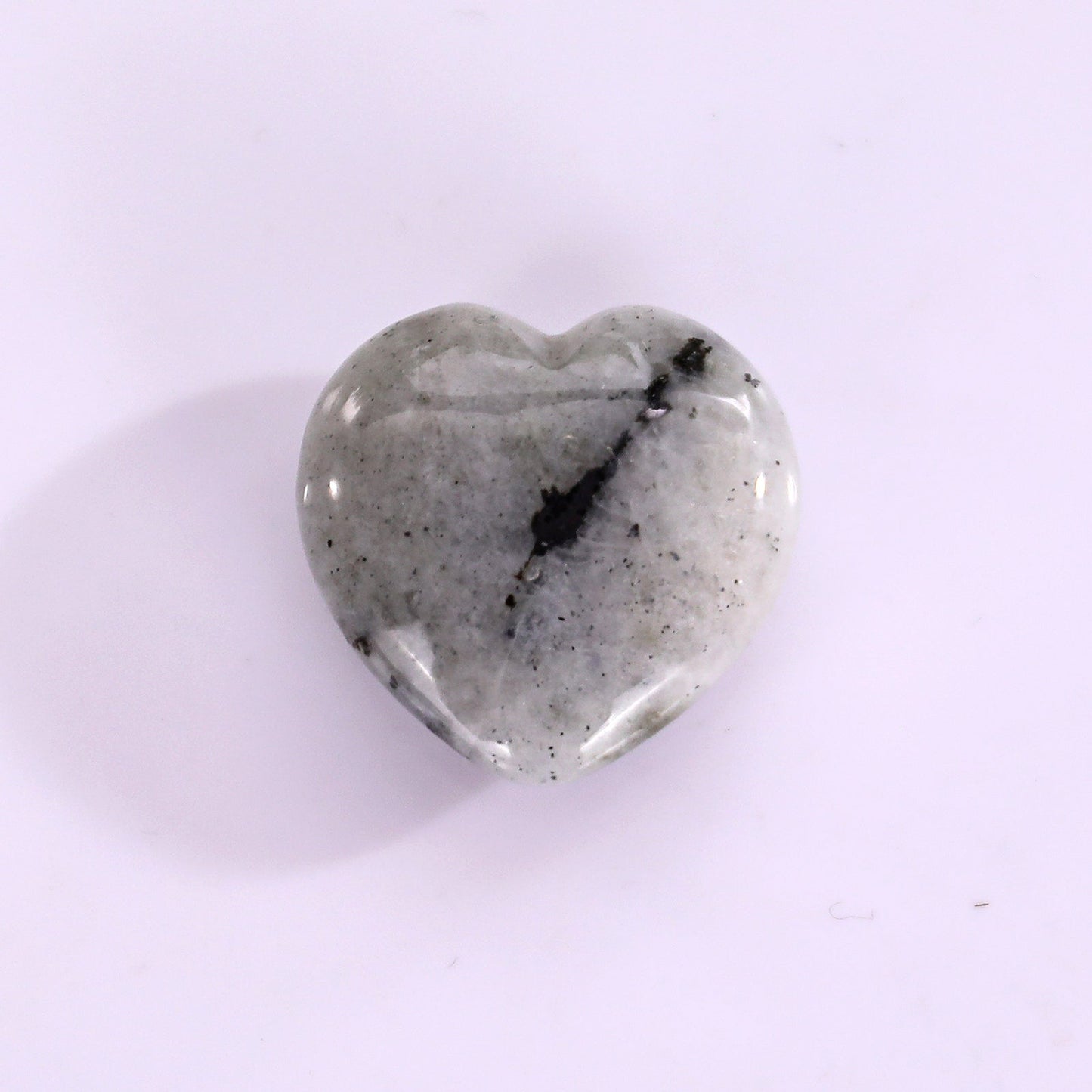 Nicedony Natural Labradorite Hand Carved Crystal Heart - View 7