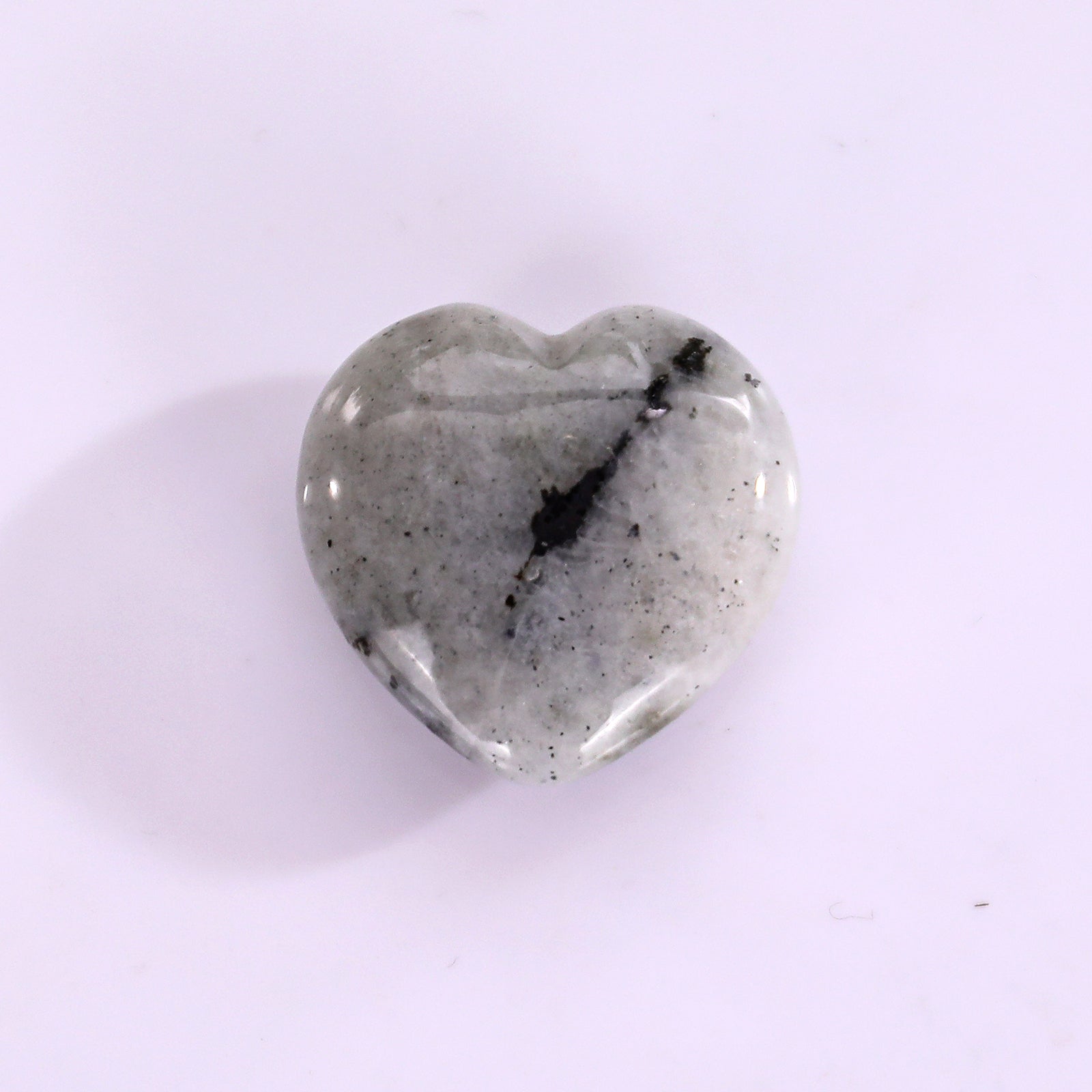Nicedony Natural Labradorite Hand Carved Crystal Heart - View 7