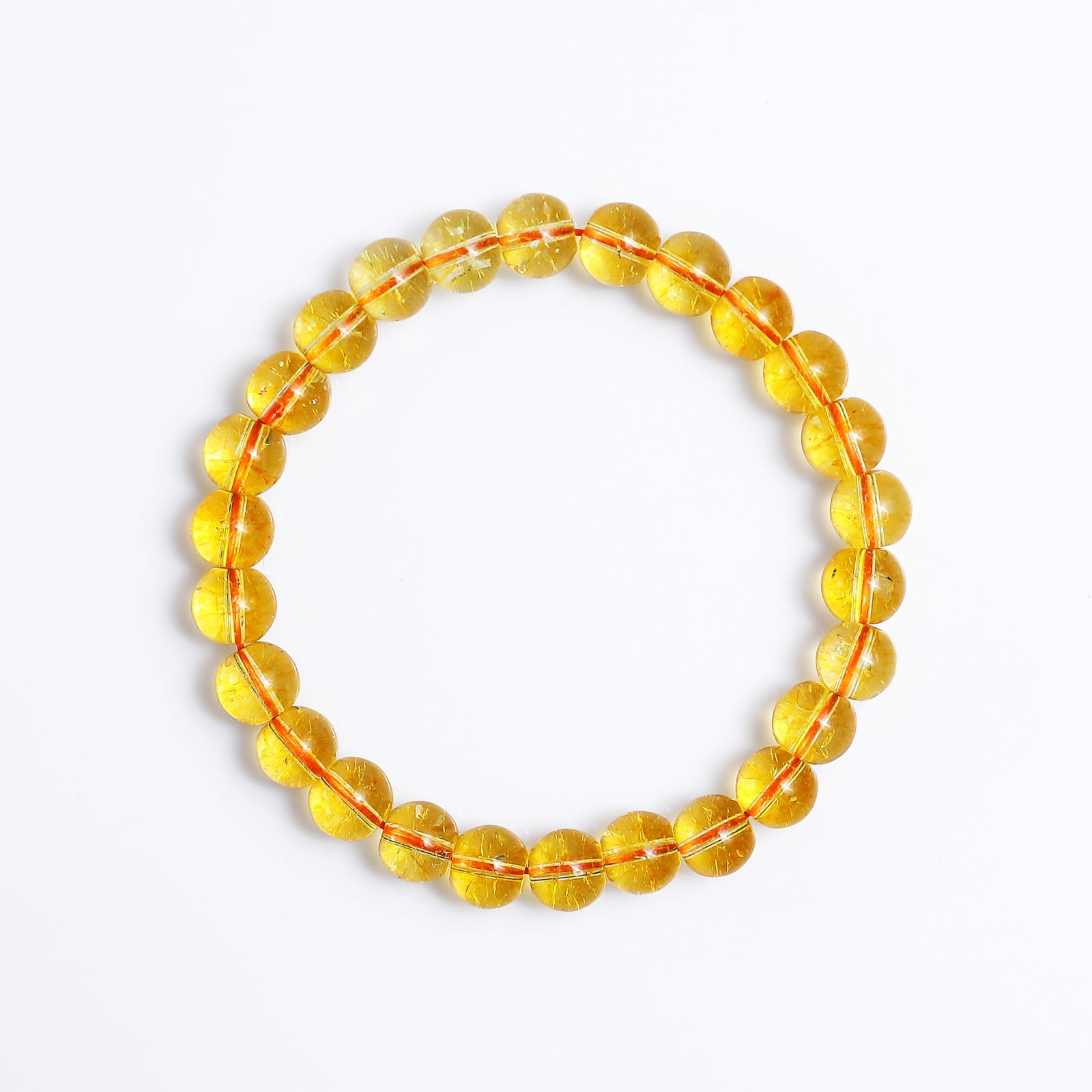 Nicedony Natural Citrine Healing Energy Bracelet - 8mm