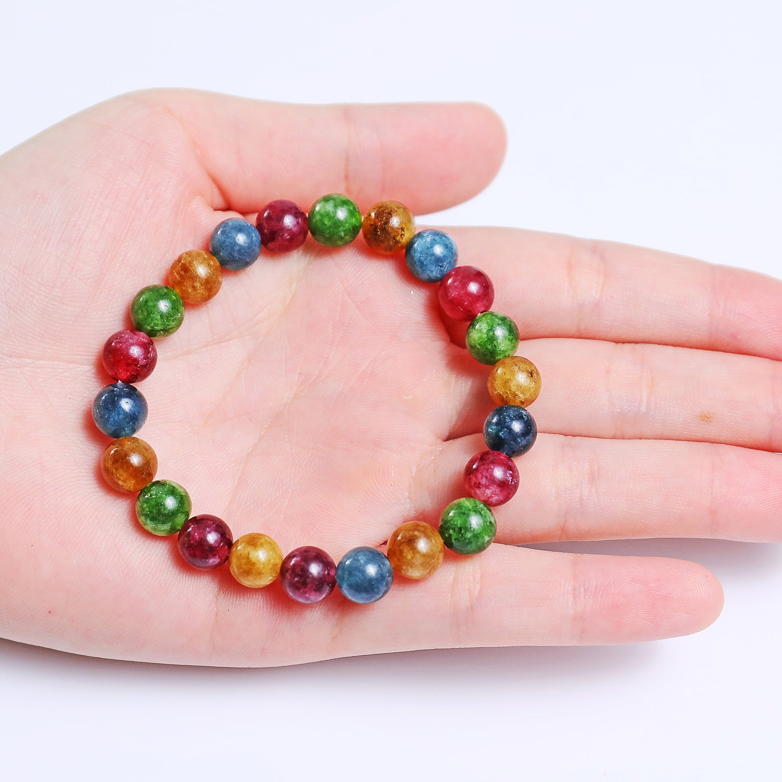 Nicedony Natural Colorful Jasper Healing Energy Bracelet - View 5