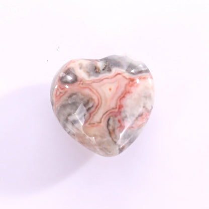 Nicedony Natural Crazy Agate Hand Carved Crystal Heart - View 6