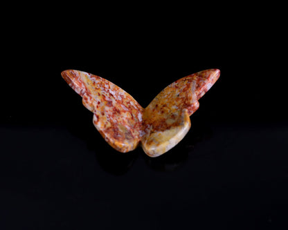 Nicedony Crazy Lace Agate Hand Carved Crystal Butterfly Set (4pcs) - View 3