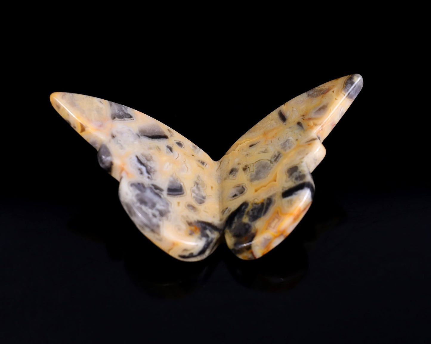 Nicedony Crazy Lace Agate Hand Carved Crystal Butterfly Set (4pcs) - View 5