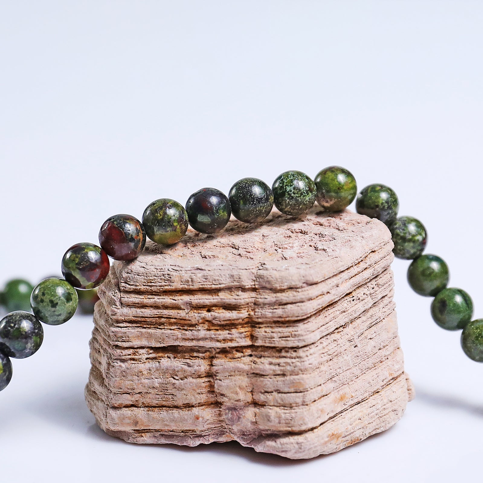 Nicedony Natural Dragon Blood Jasper Healing Energy Bracelet - View 3
