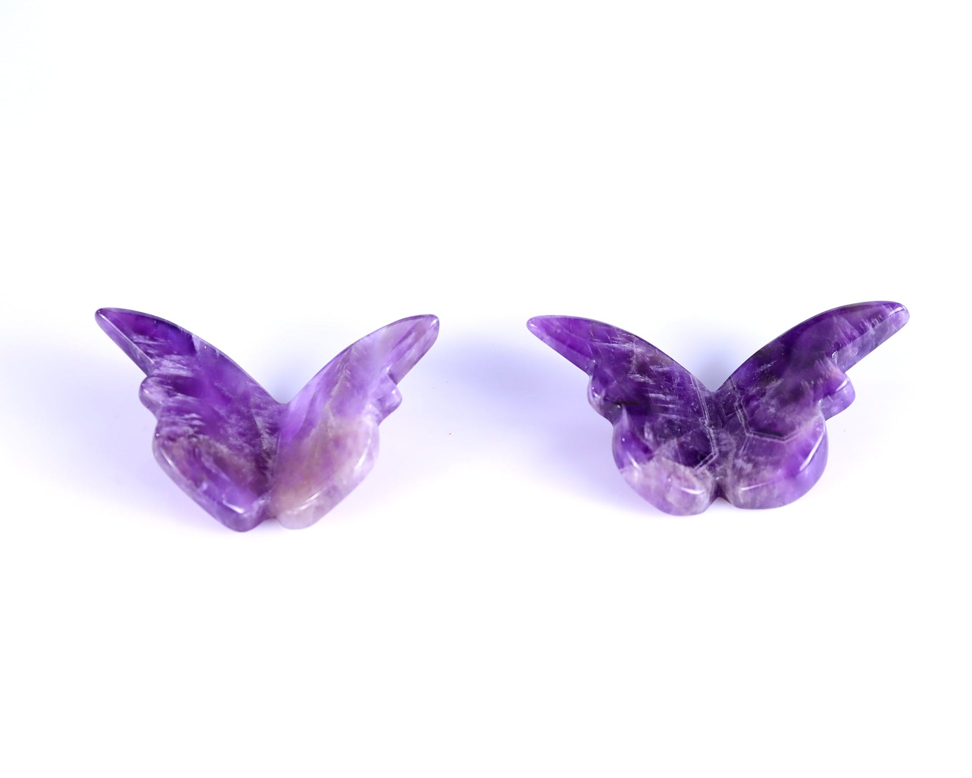 Nicedony Dream Amethyst Hand Carved Crystal Butterfly Set (4pcs) - View 5