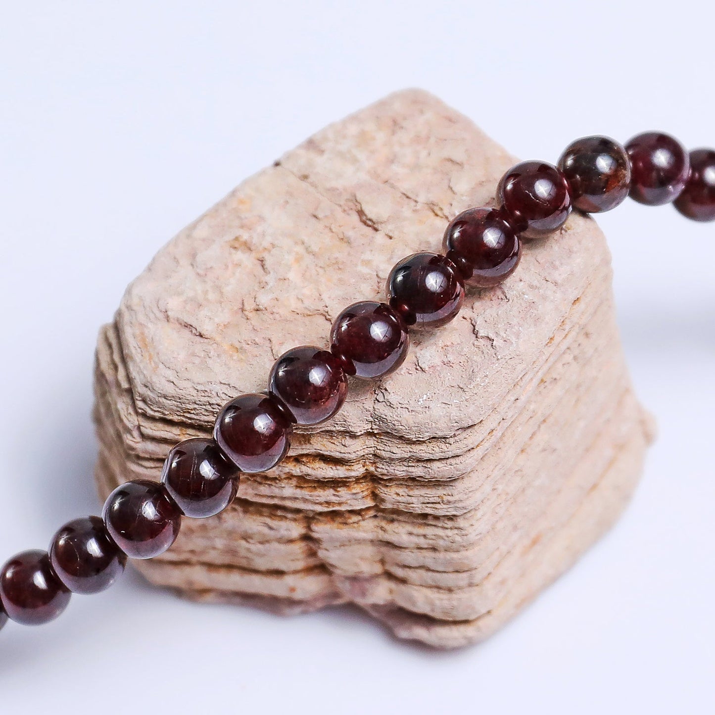 Nicedony Natural Garnet Healing Energy Bracelet - View 3