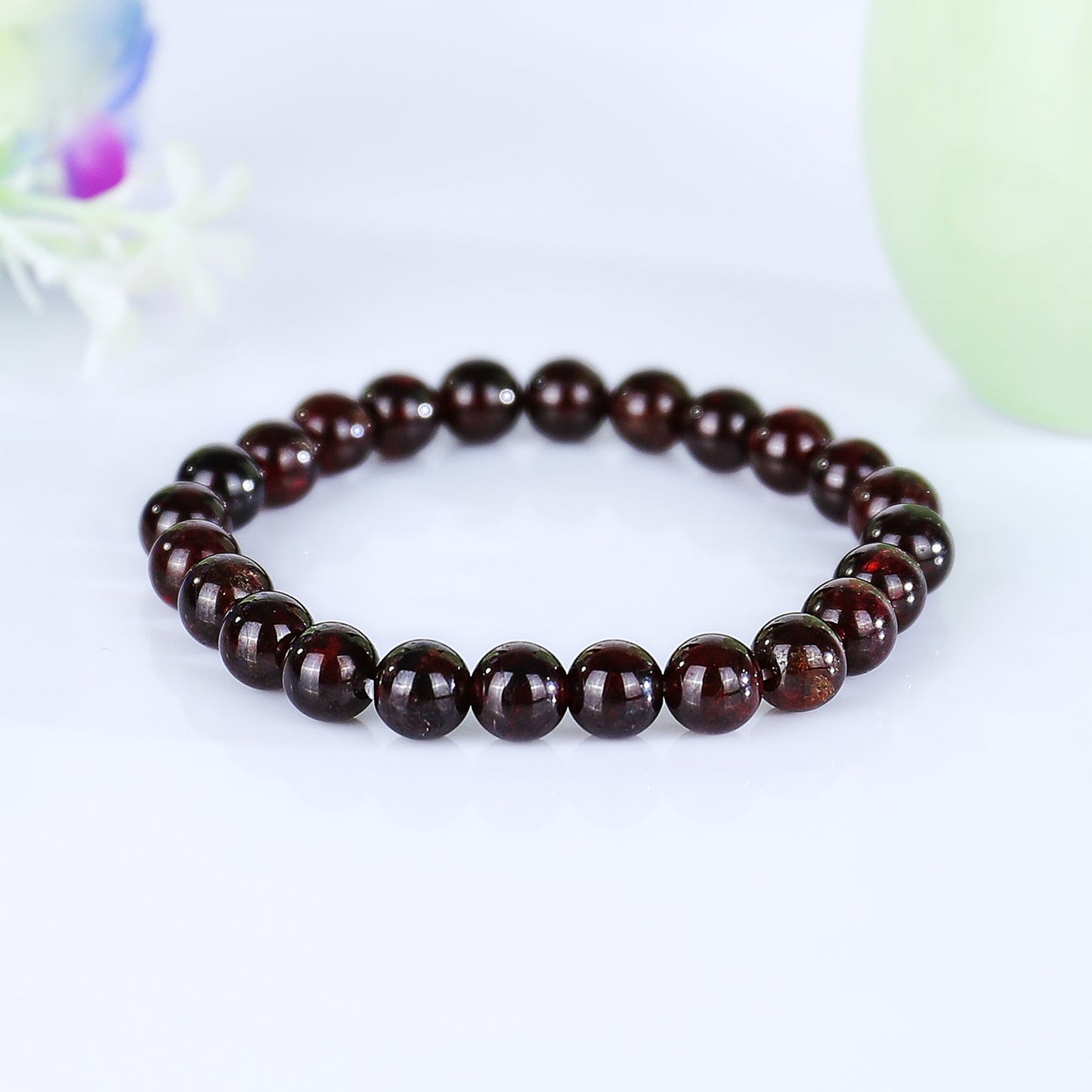 Nicedony Natural Garnet Healing Energy Bracelet - View 7