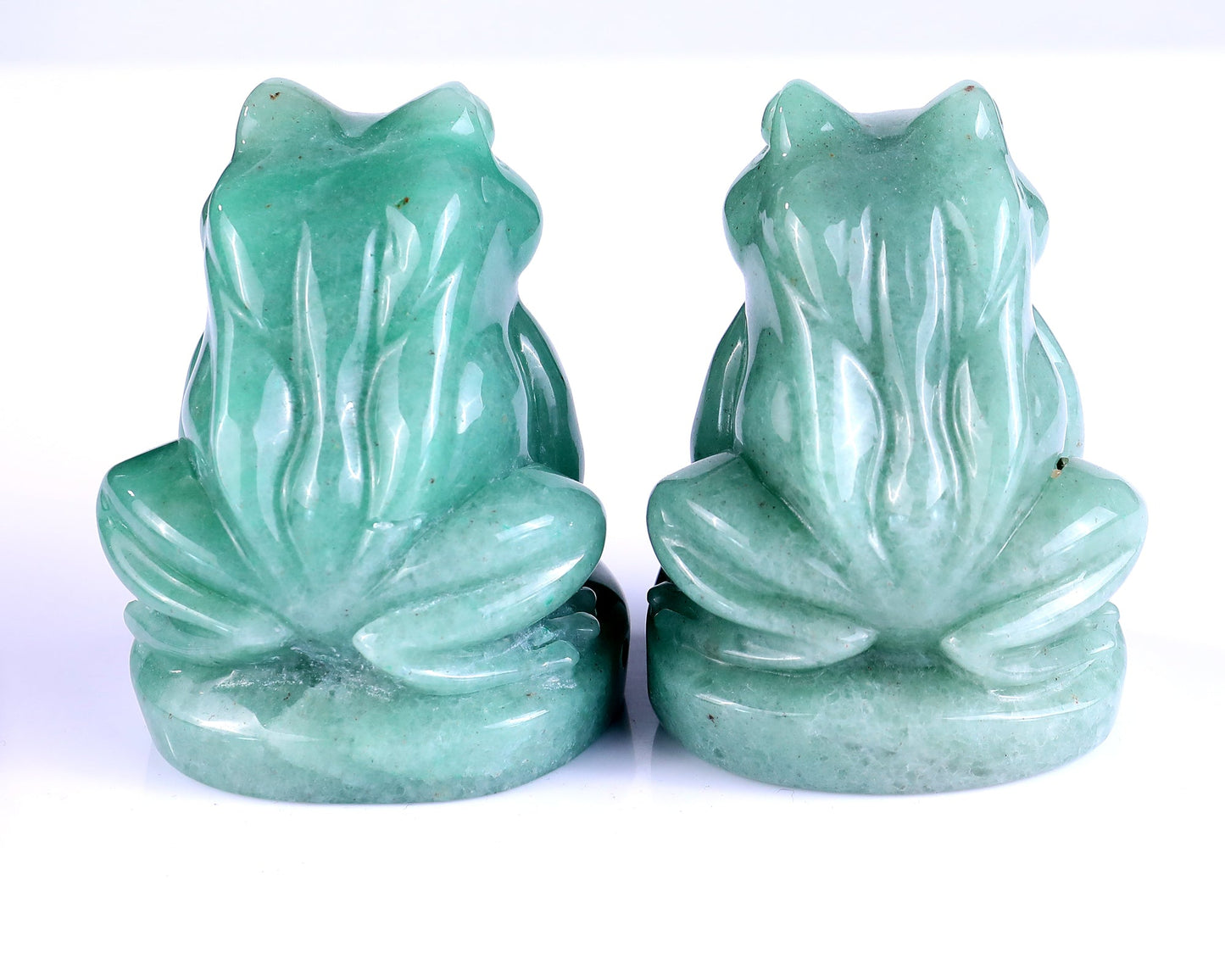 Nicedony Natural Green Aventurine Hand Carved Crystal Frog Sculpture - View 7