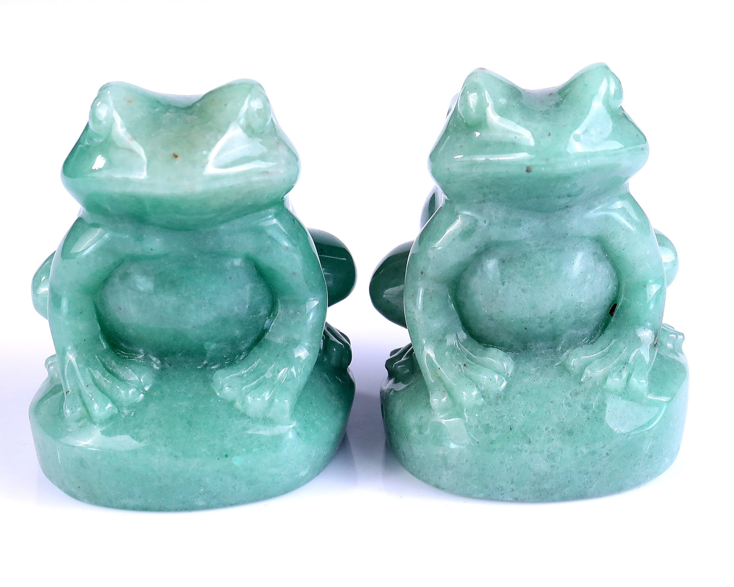 Nicedony Natural Green Aventurine Hand Carved Crystal Frog Sculpture - View 3