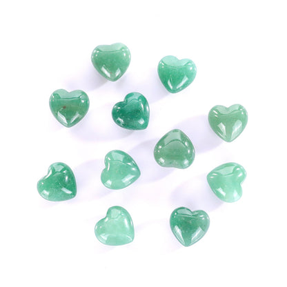 Nicedony Natural Green Aventurine Hand Carved Crystal Heart - View 5