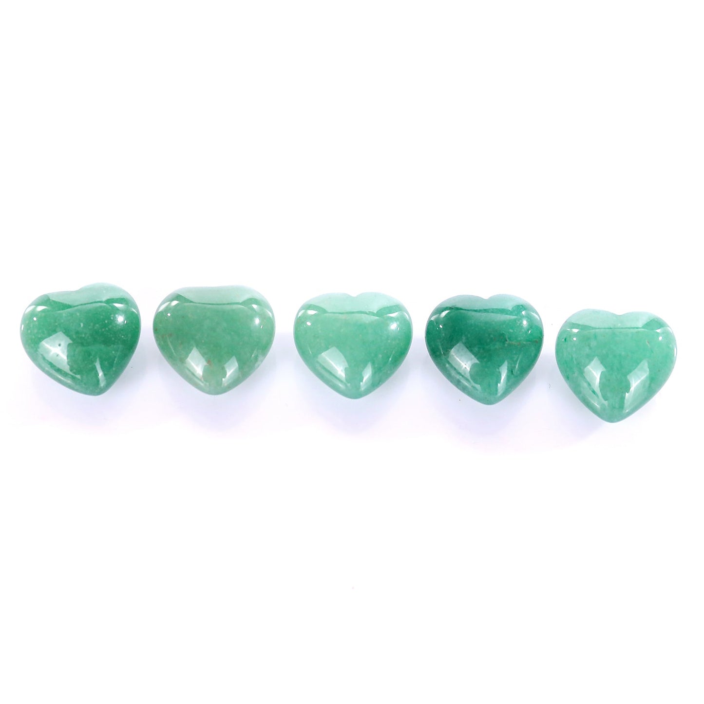 Nicedony Natural Green Aventurine Hand Carved Crystal Heart - View 8