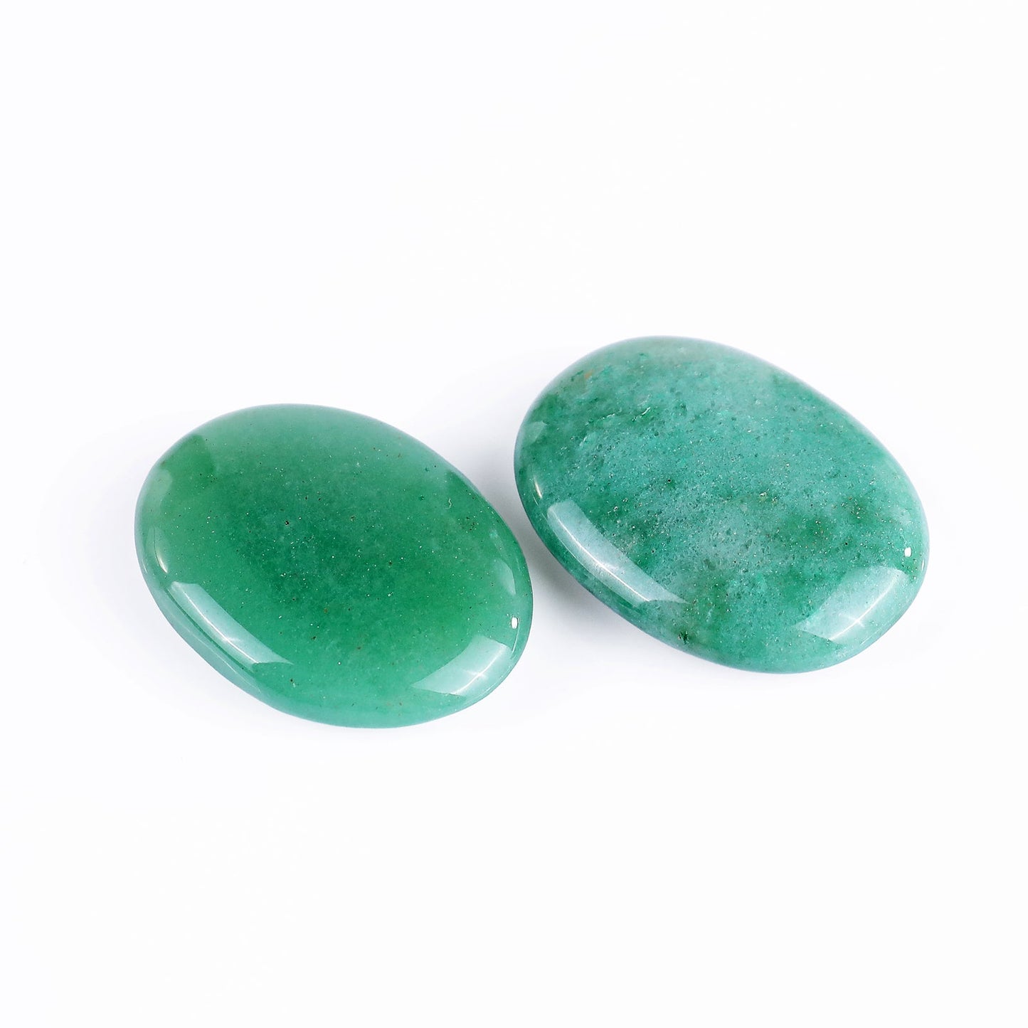 Nicedony Natural Green Aventurine Hand Carved Crystal Polished Palm Stone - View 4