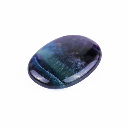 Nicedony Natural Green Fluorite Hand Carved Crystal Polished Palm Stone - View 2