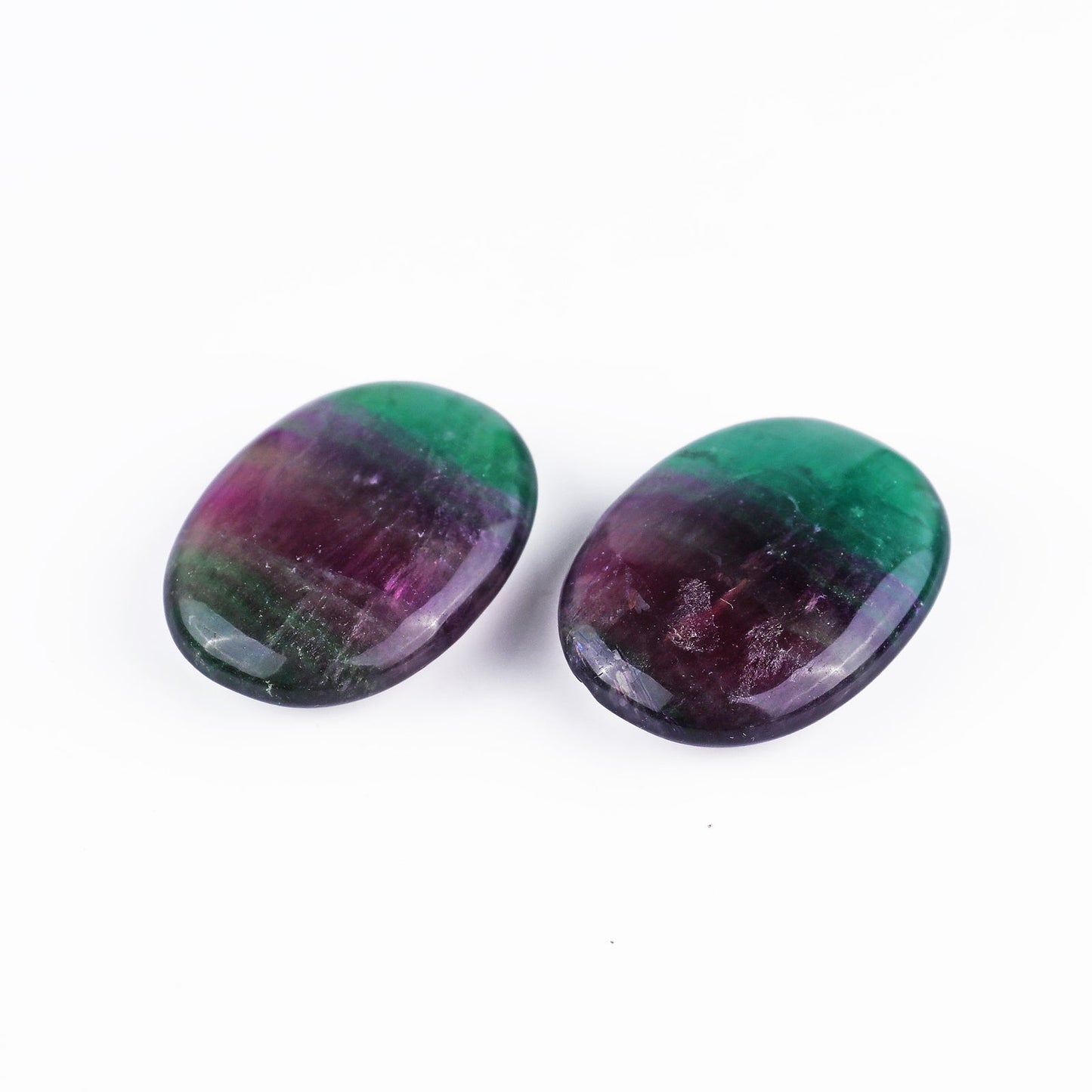 Nicedony Natural Green Fluorite Hand Carved Crystal Polished Palm Stone - View 3