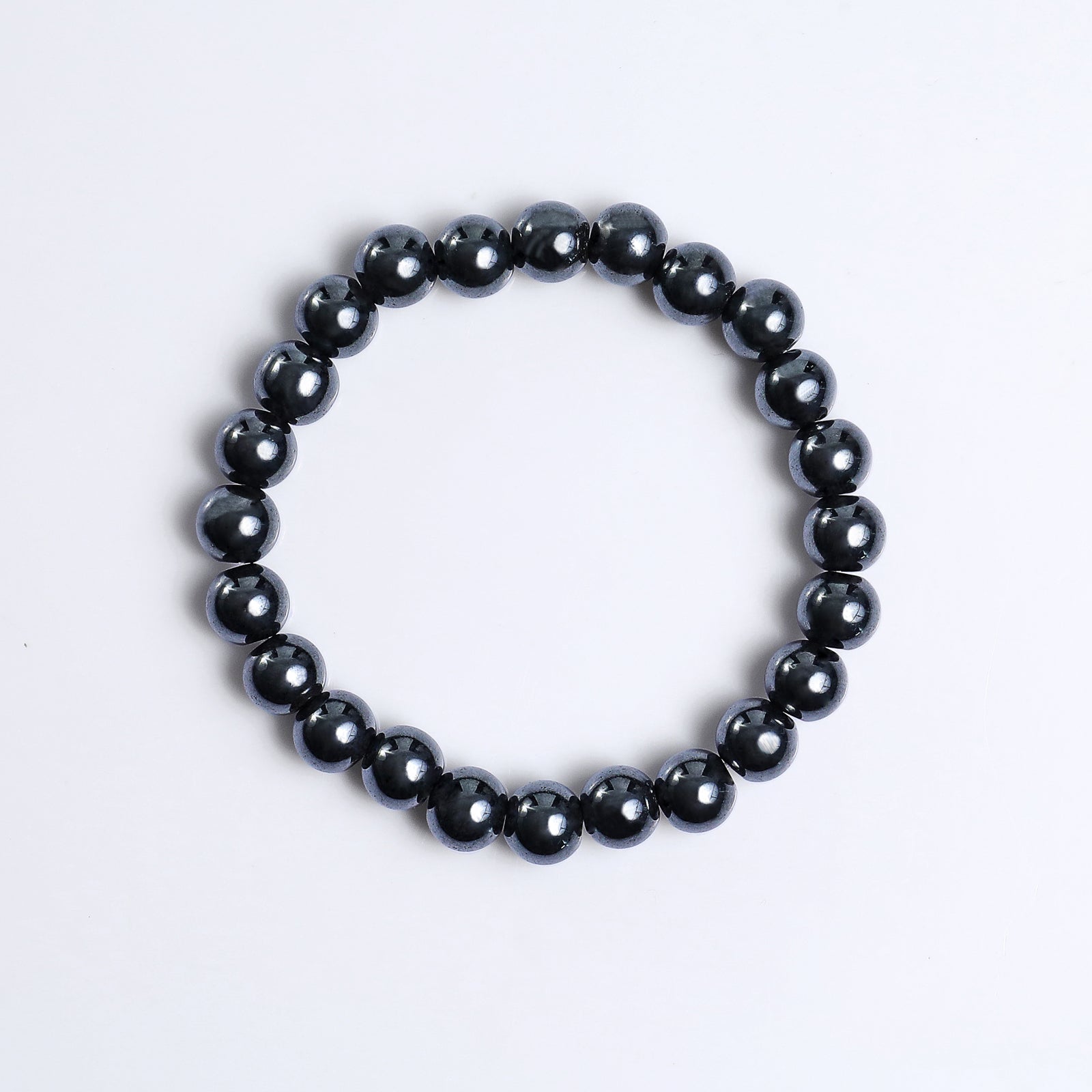 Nicedony Natural Hematite Healing Energy Bracelet - 8mm