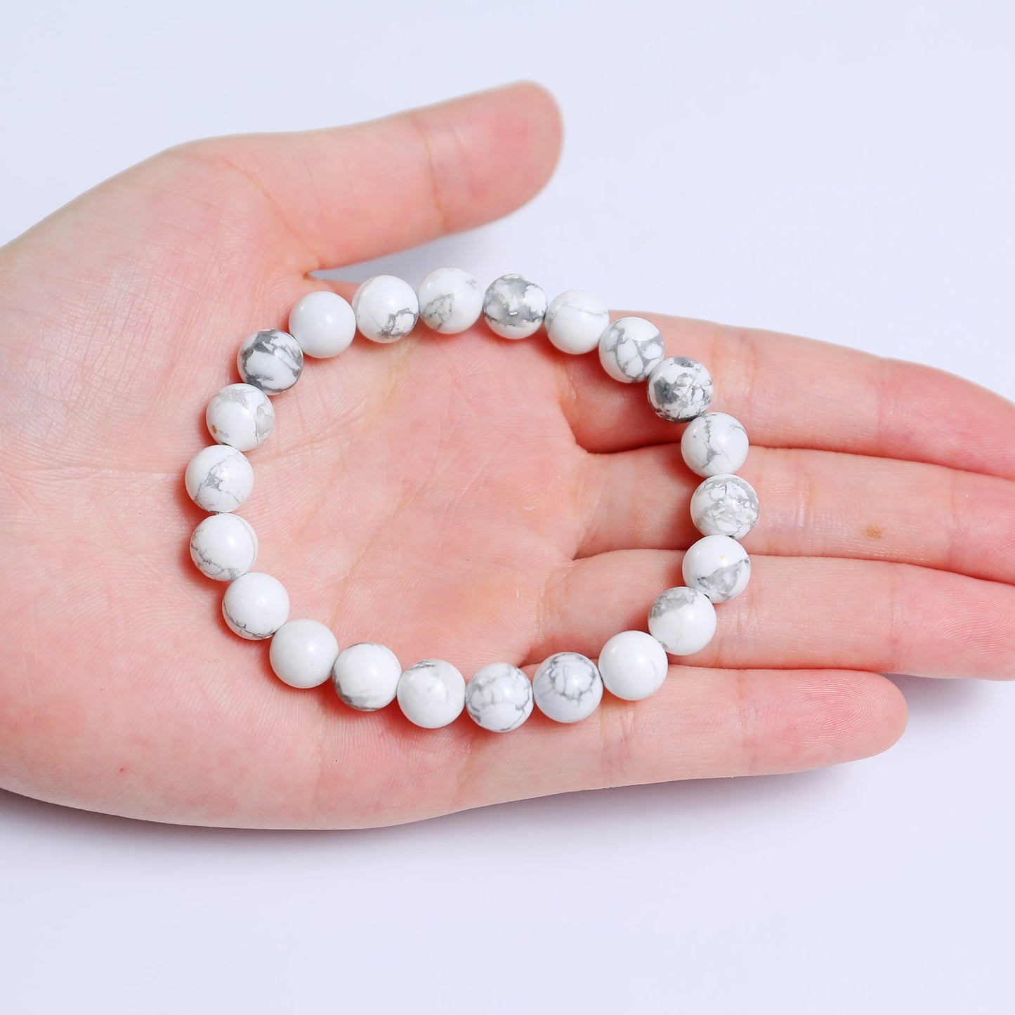 Nicedony Natural Howlite Healing Energy Bracelet - View 5