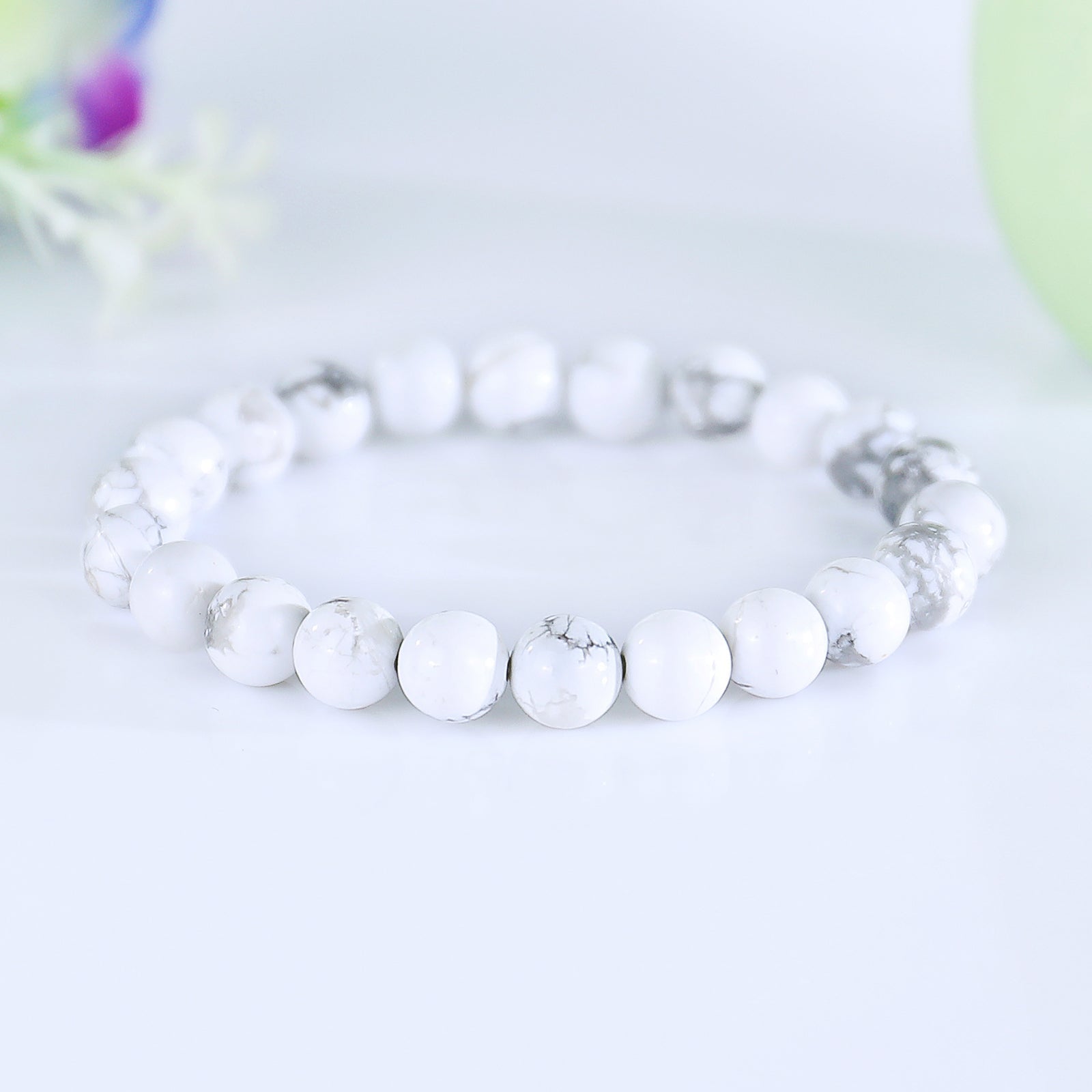 Nicedony Natural Howlite Healing Energy Bracelet - View 7