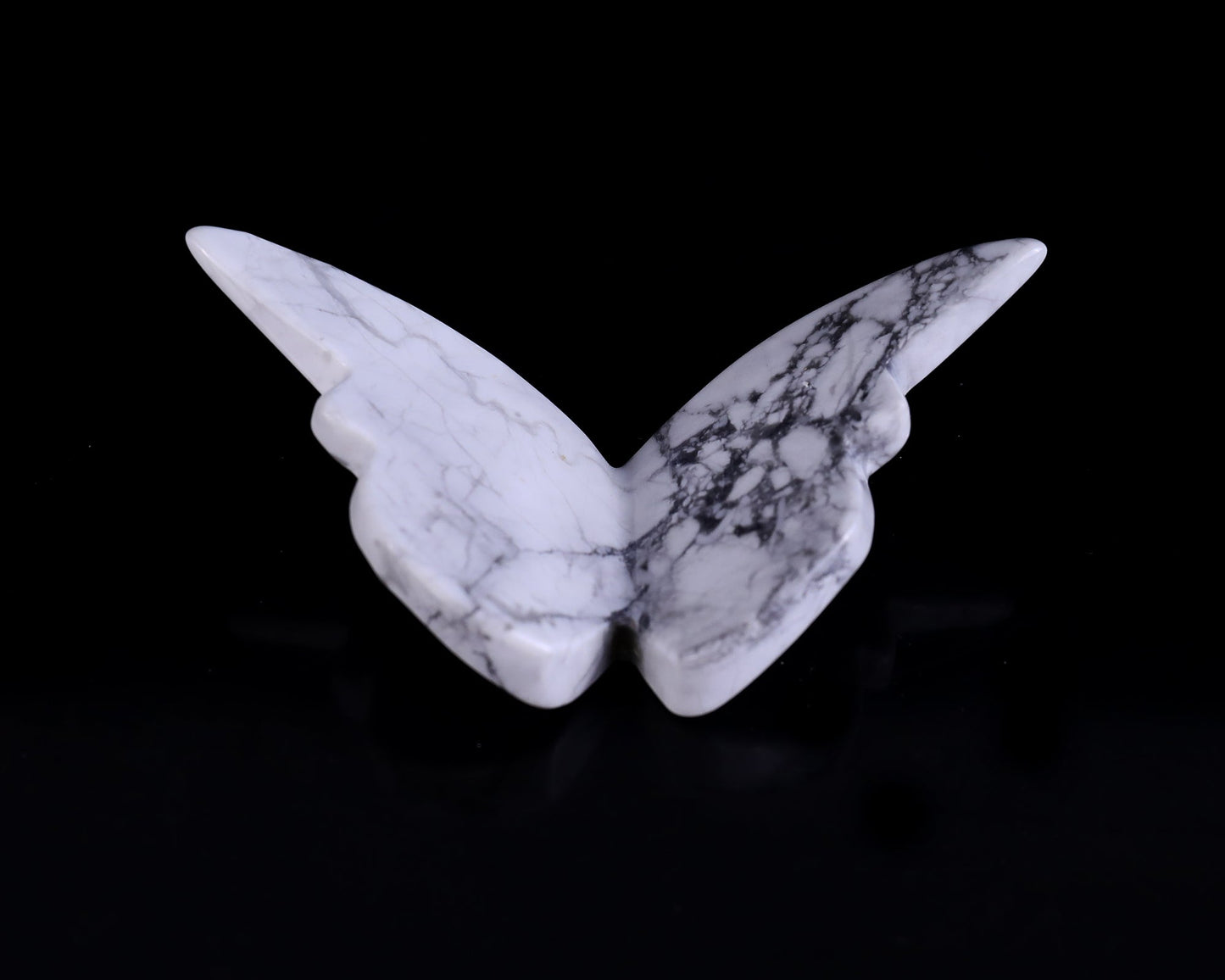 Nicedony Natural Howlite Hand Carved Crystal Butterfly Set (4pcs) - View 6