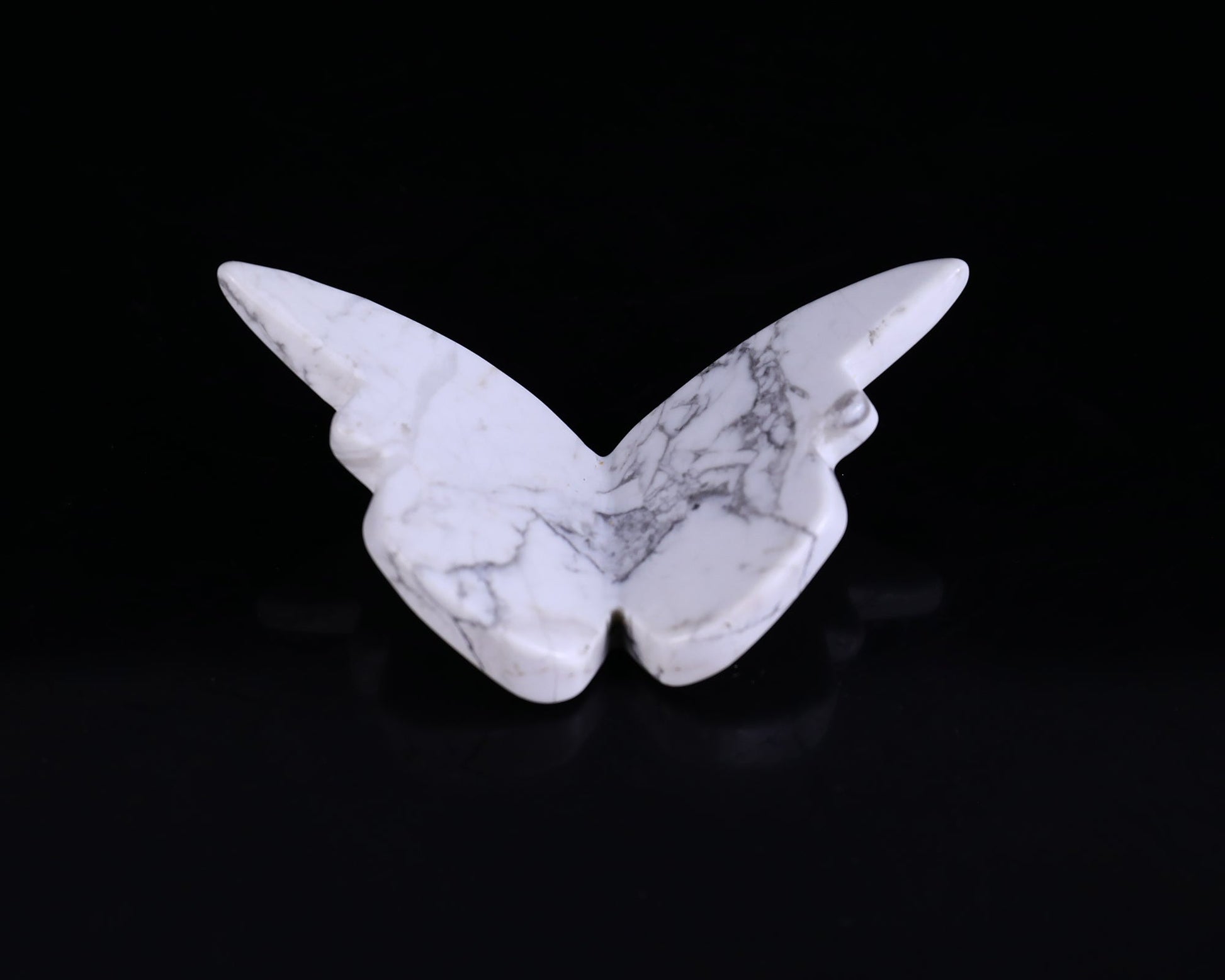 Nicedony Natural Howlite Hand Carved Crystal Butterfly Set (4pcs) - View 7