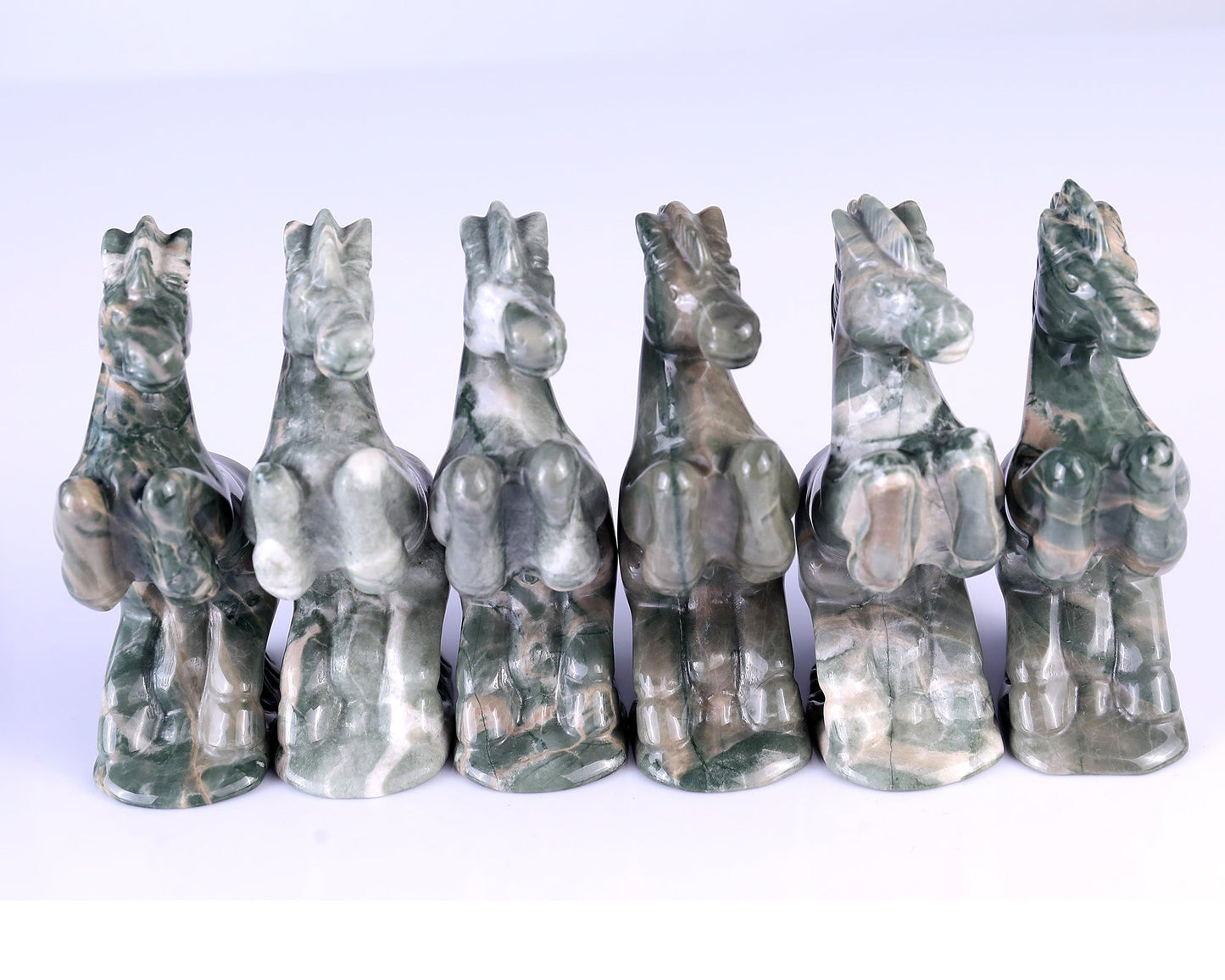 Nicedony Natural Jiulong Jade Hand Carved Crystal Horse Sculpture - View 7