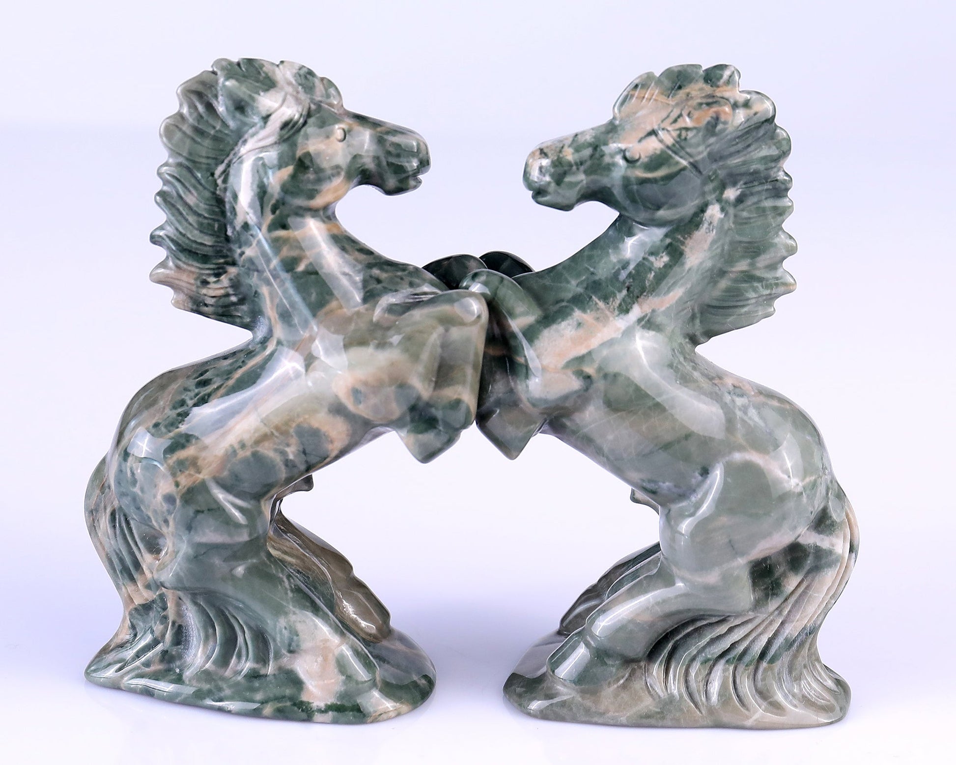 Nicedony Natural Jiulong Jade Hand Carved Crystal Horse Sculpture - View 3