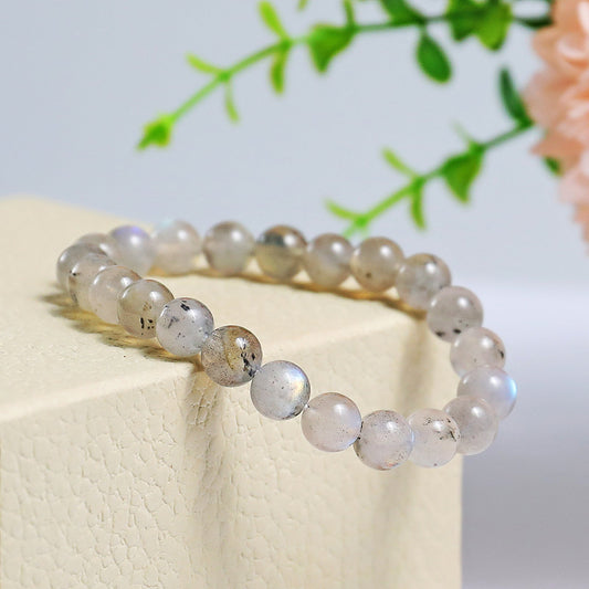 Nicedony Natural Labradorite Healing Energy Bracelet - 4mm