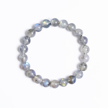 Nicedony Natural Labradorite Healing Energy Bracelet - 8mm
