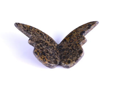 Nicedony Leopard Skin Jasper Hand Carved Crystal Butterfly Set (4pcs) - View 4