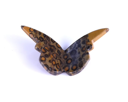 Nicedony Leopard Skin Jasper Hand Carved Crystal Butterfly Set (4pcs) - View 7
