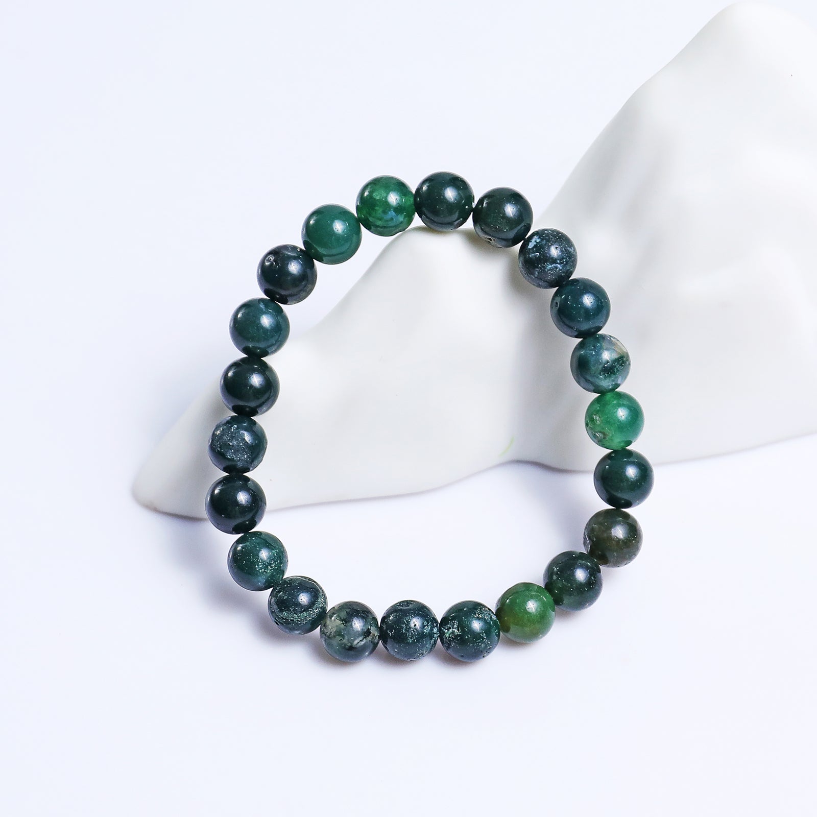 Nicedony Natural Moss Agate Healing Energy Bracelet - View 4