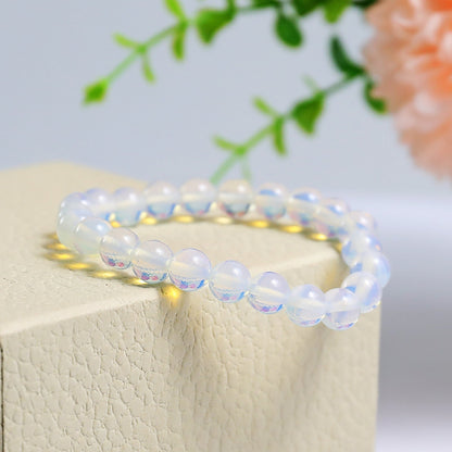 Nicedony Natural Opalite Healing Energy Bracelet - 4mm