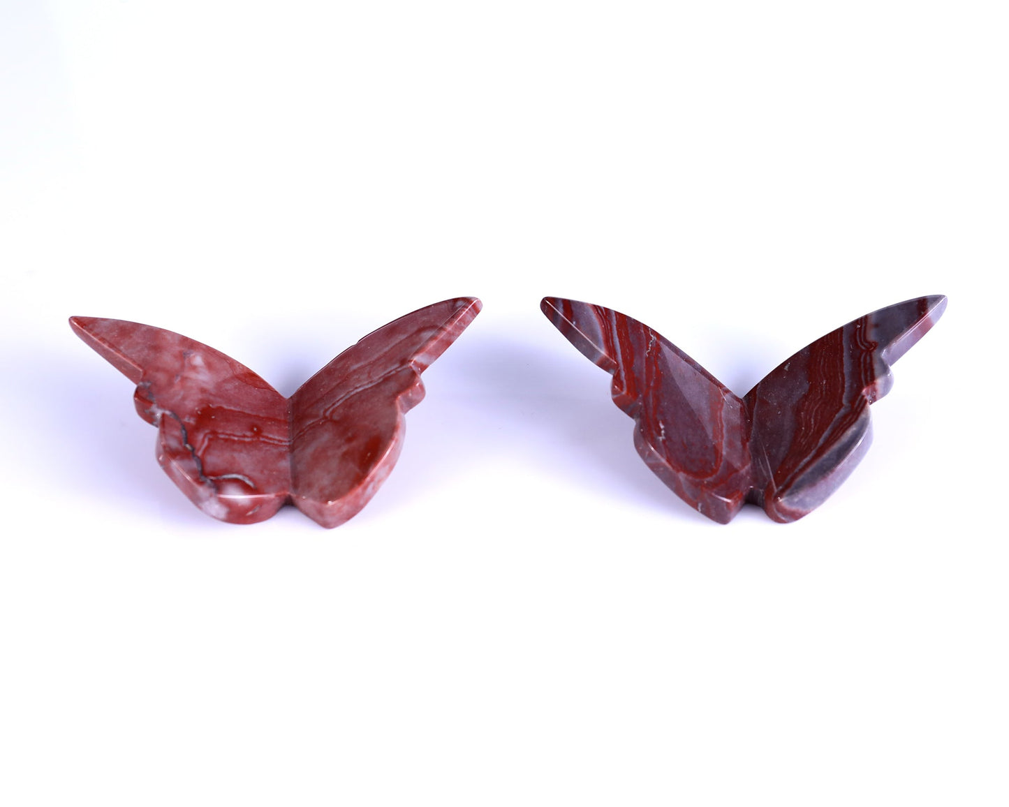 Nicedony Rainbow Stone Hand Carved Crystal Butterfly Set (4pcs) - 78*40*7mm