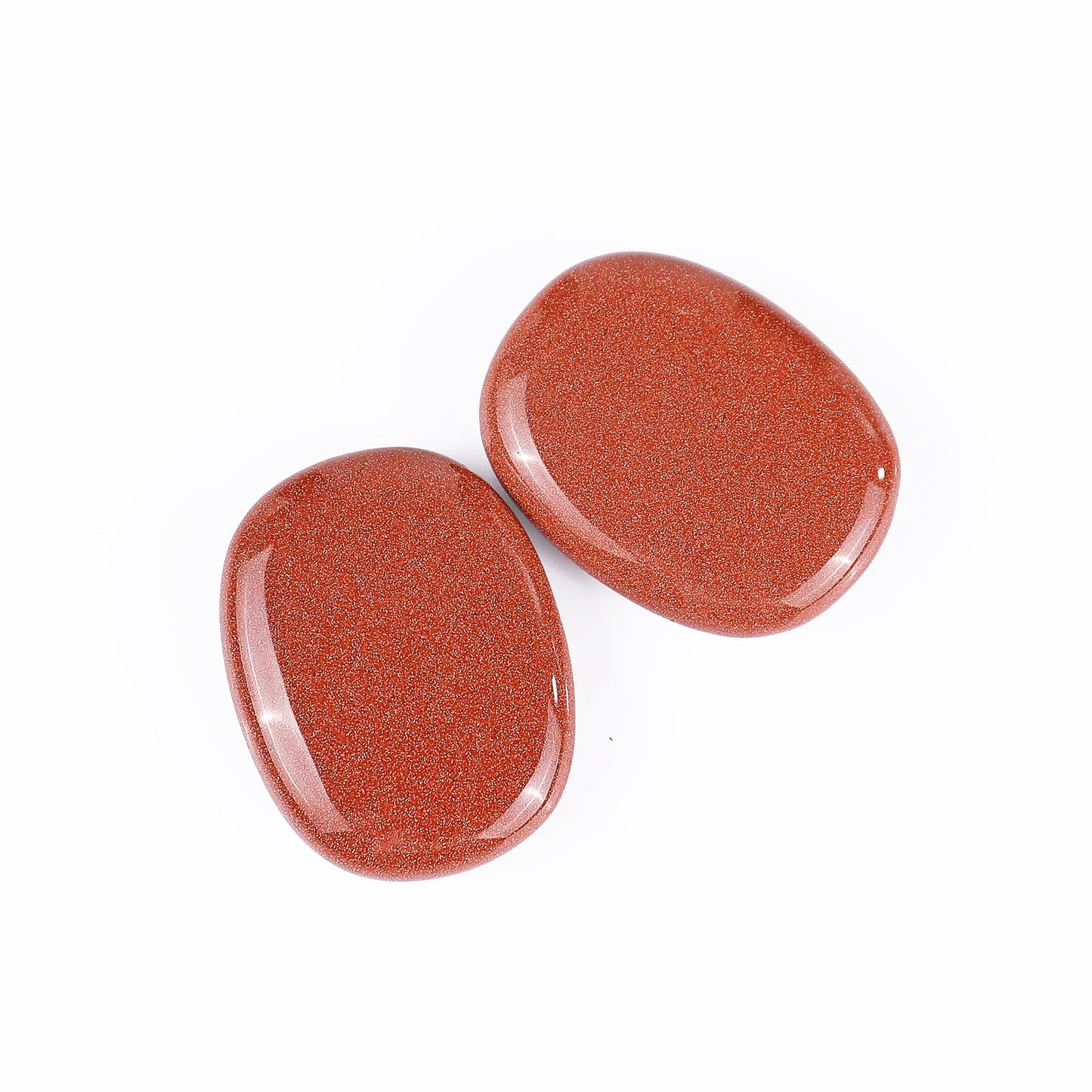 Nicedony Natural Red Gold Stone Hand Carved Crystal Polished Palm Stone - View 6