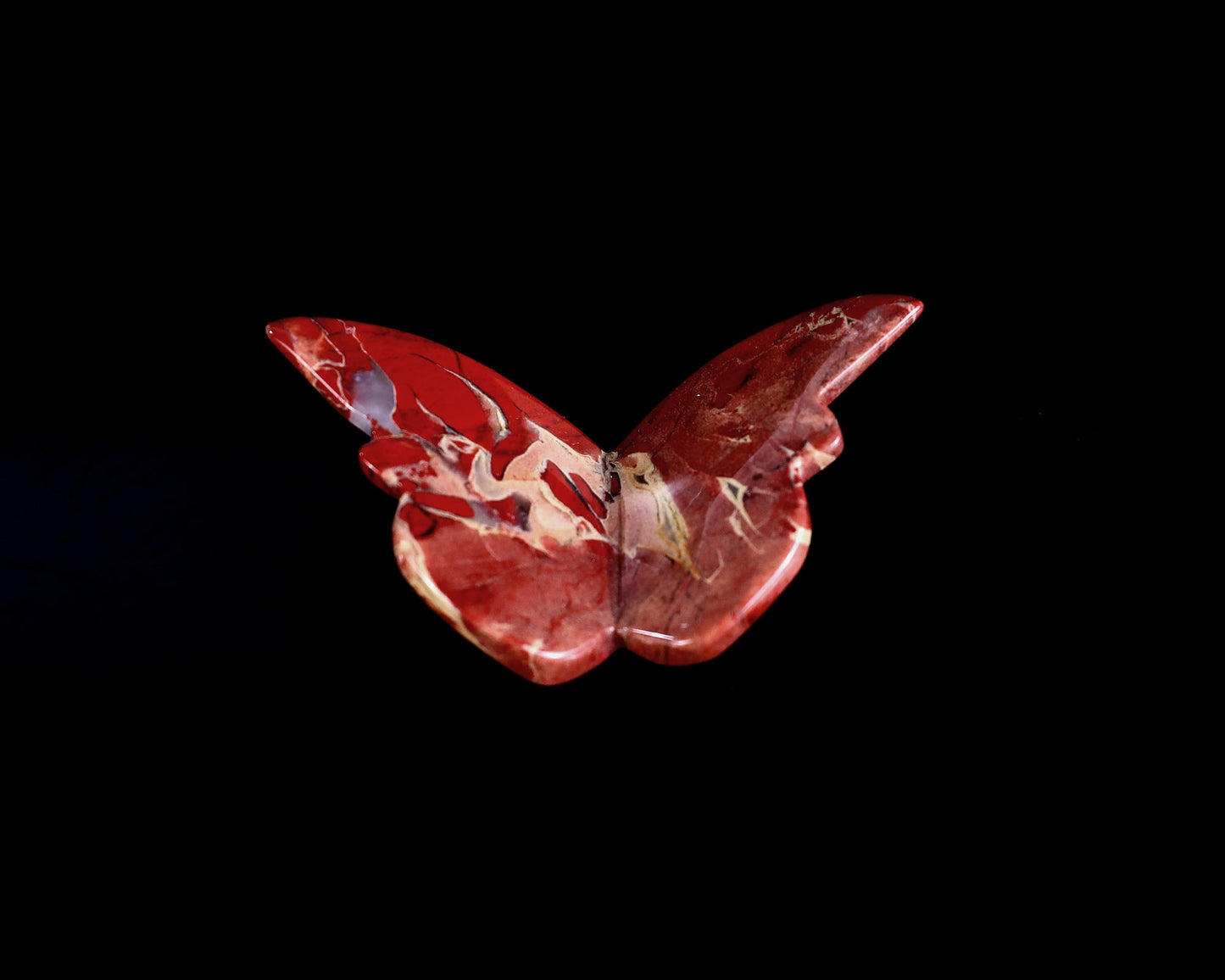 Nicedony Natural Red Jasper Hand Carved Crystal Butterfly Set (4pcs) - View 3