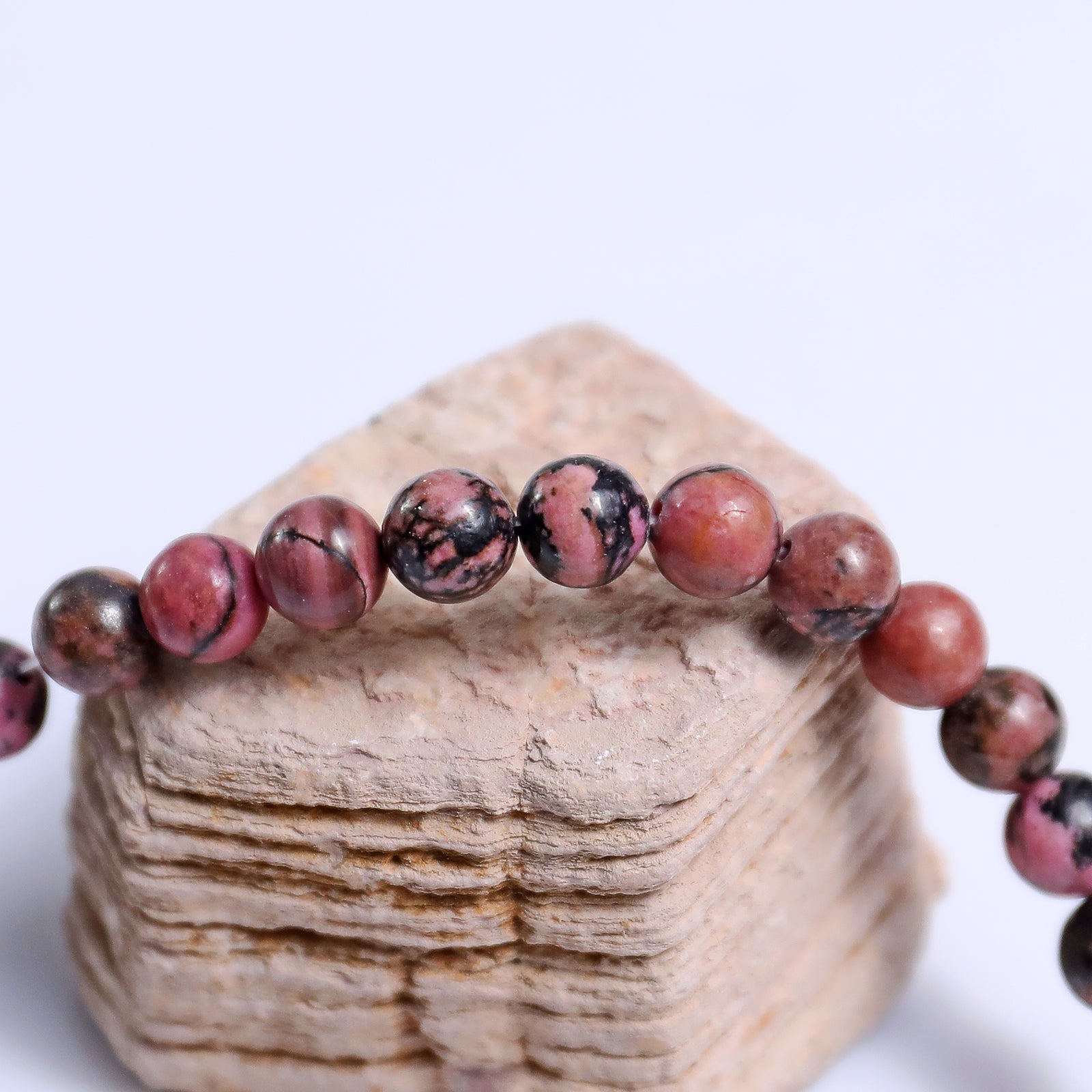 Nicedony Natural Rhodonite Healing Energy Bracelet - View 3