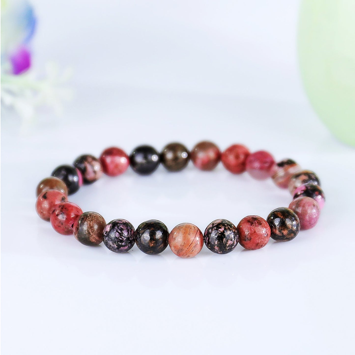 Nicedony Natural Rhodonite Healing Energy Bracelet - View 7