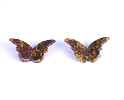 Nicedony Natural Roe Stone Hand Carved Crystal Butterfly Set (4pcs) - View 5