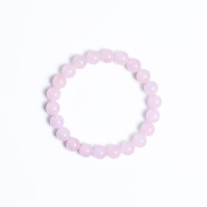Nicedony Natural Rose Quartz Healing Energy Bracelet - 8mm