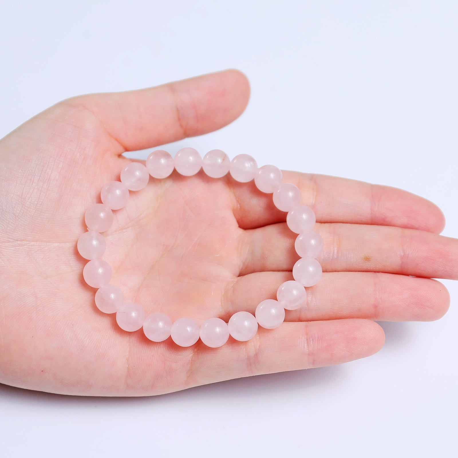 Nicedony Natural Rose Quartz Healing Energy Bracelet - View 5