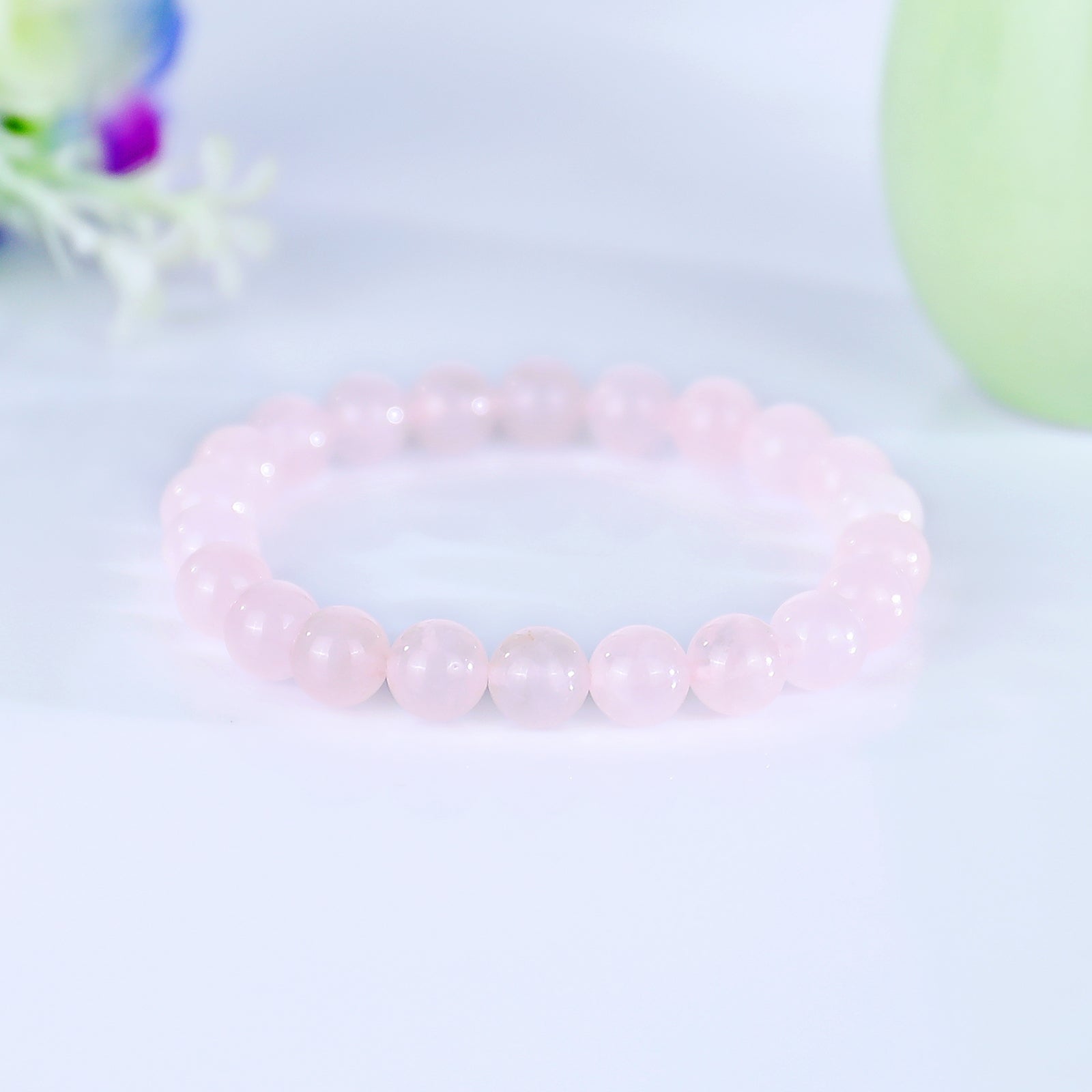 Nicedony Natural Rose Quartz Healing Energy Bracelet - View 7