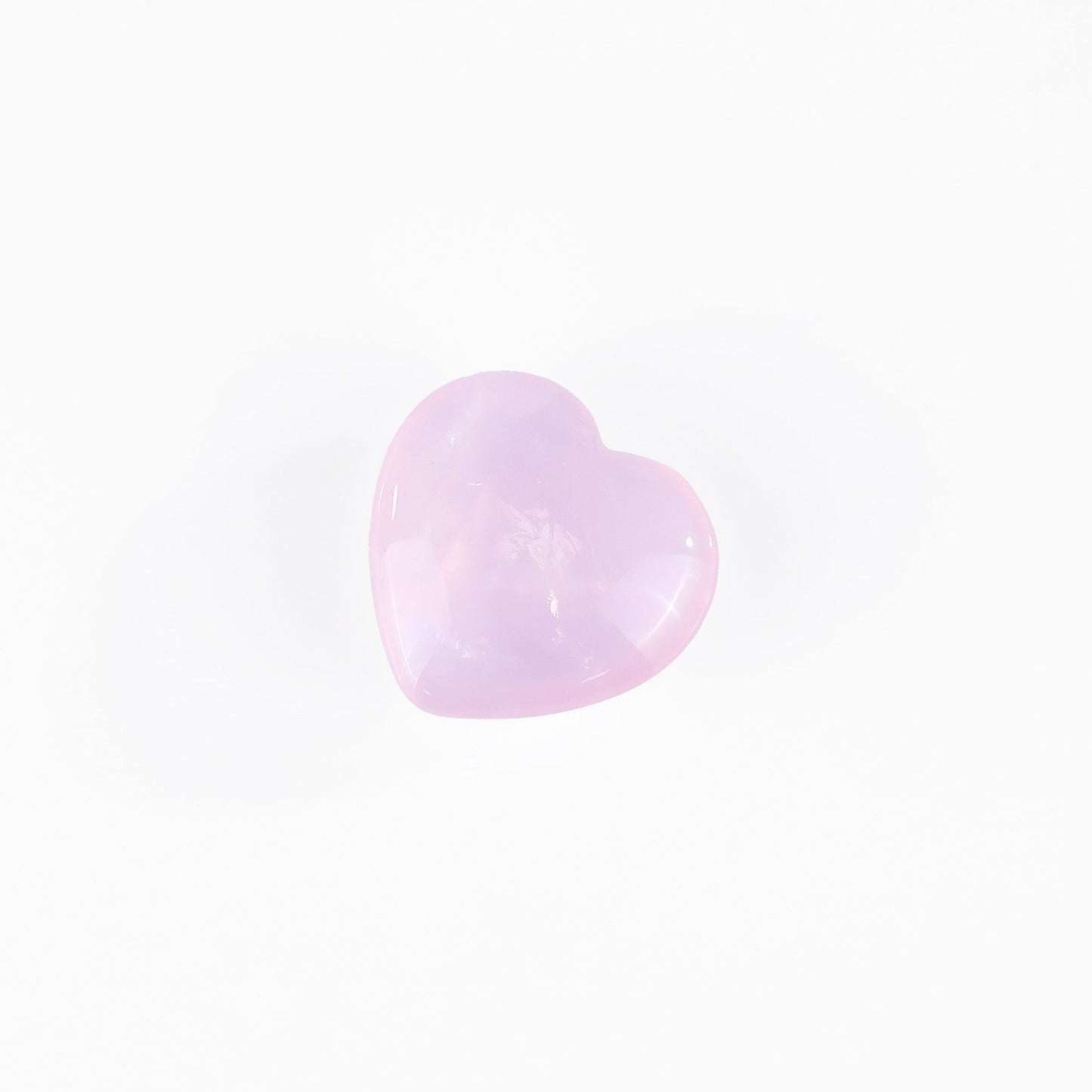 Nicedony Natural Rose Quartz Hand Carved Crystal Heart - 50mm(1kg)