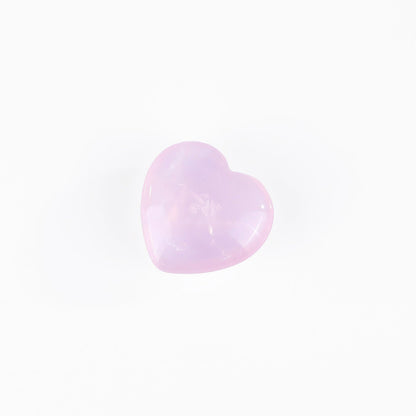 Nicedony Natural Rose Quartz Hand Carved Crystal Heart - 50mm(1kg)