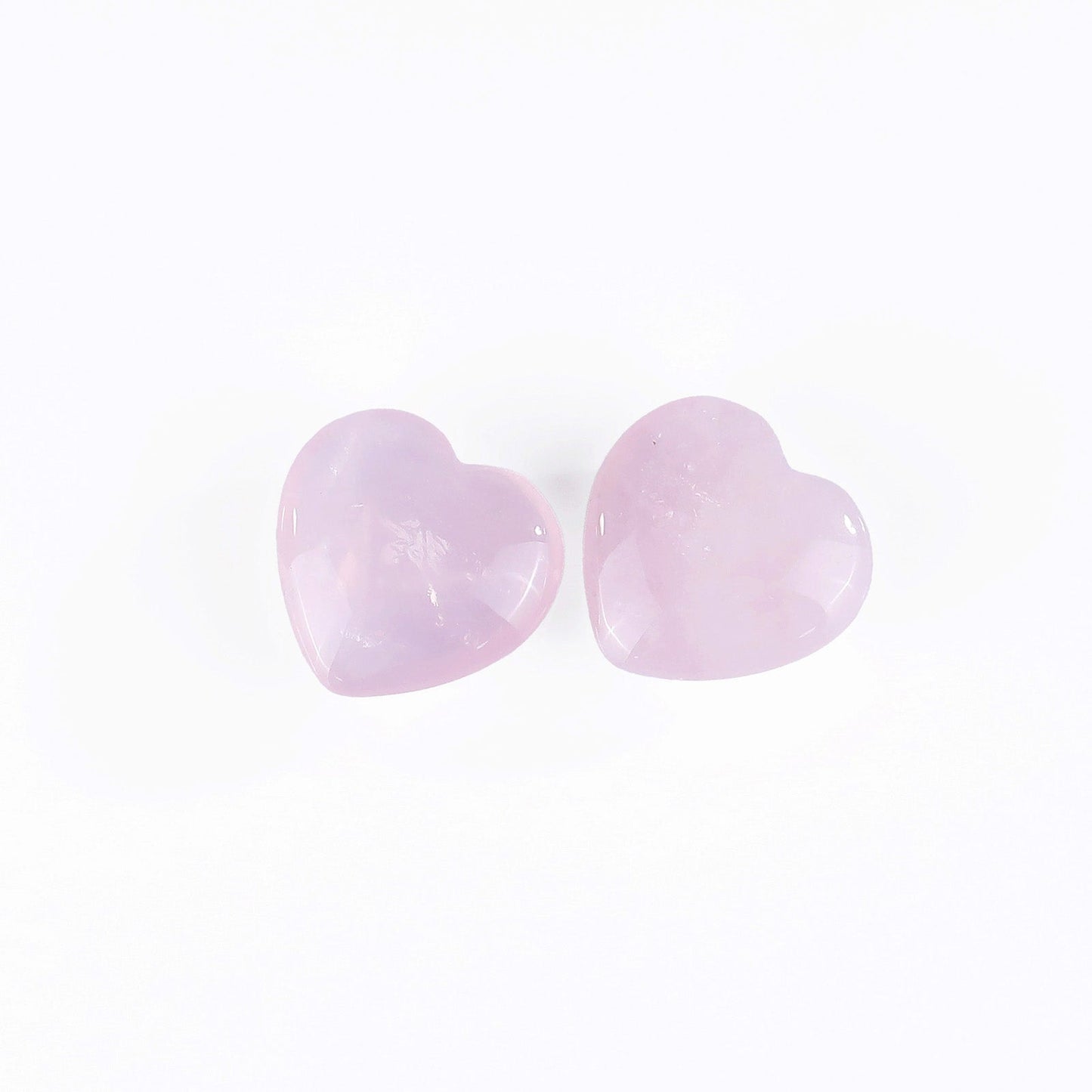 Nicedony Natural Rose Quartz Hand Carved Crystal Heart - View 6
