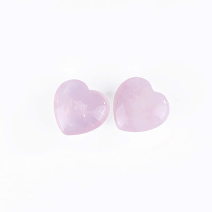 Nicedony Natural Rose Quartz Hand Carved Crystal Heart - View 6
