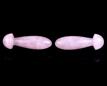 Nicedony Natural Rose Quartz Hand Carved Crystal Massage Tool - View 6