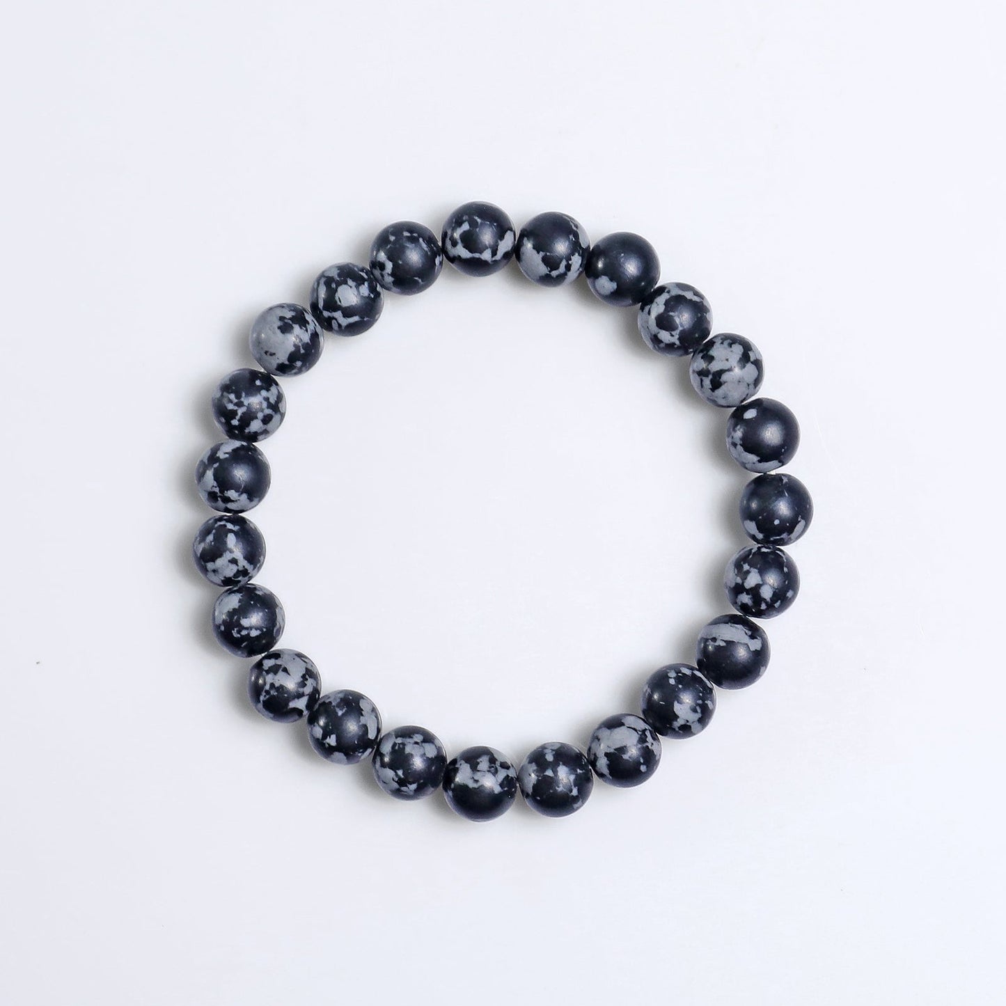 Nicedony Natural Snow Flake Agate Healing Energy Bracelet - View 3