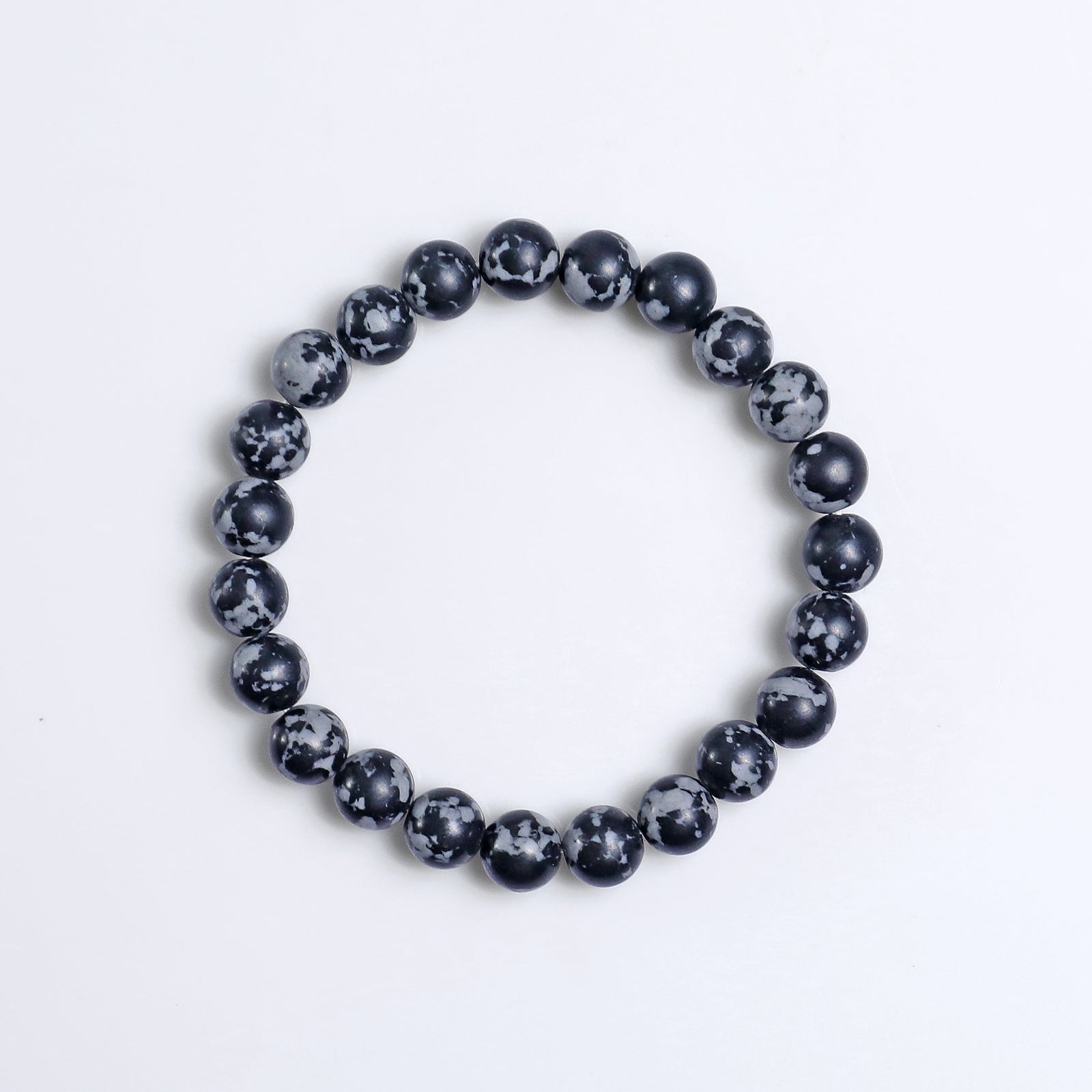 Nicedony Natural Snow Flake Agate Healing Energy Bracelet - View 3