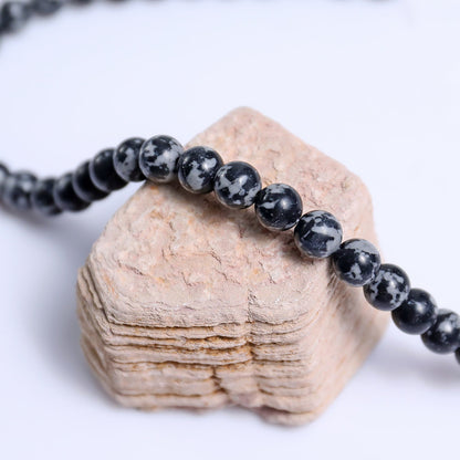 Nicedony Natural Snow Flake Agate Healing Energy Bracelet - View 4